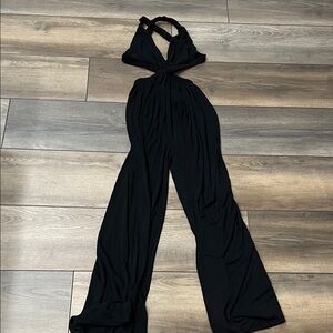 Chic Black Halter Jumpsuit